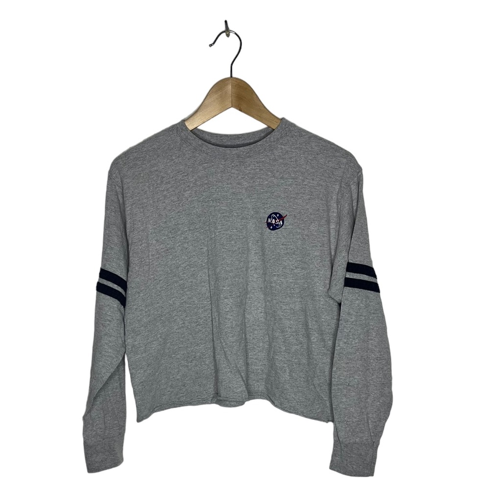 NASA Cropped Shirt Oversized